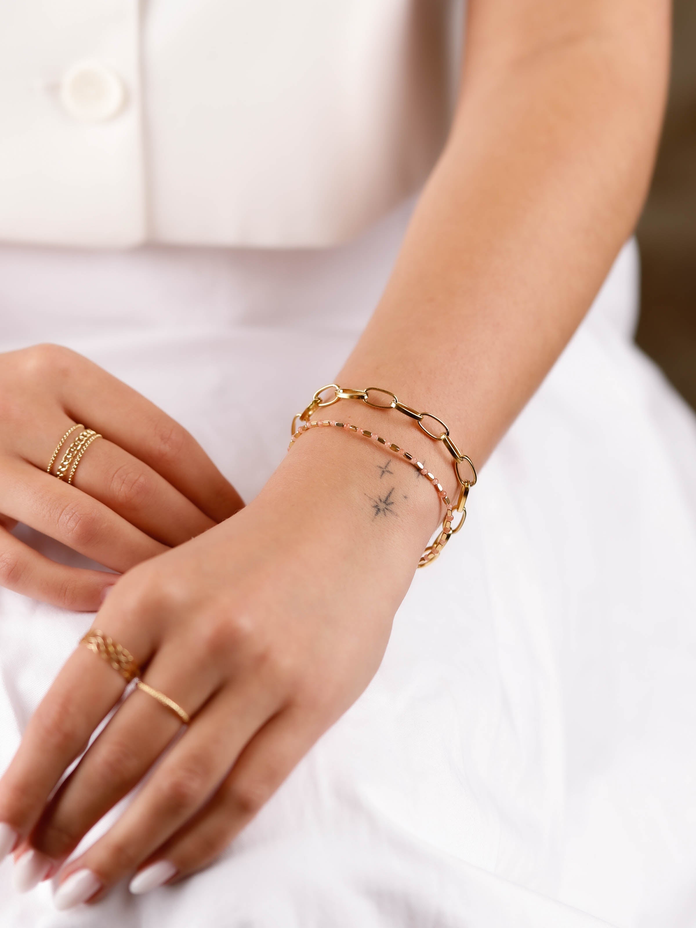bracelet en acier inoxydable pour femme