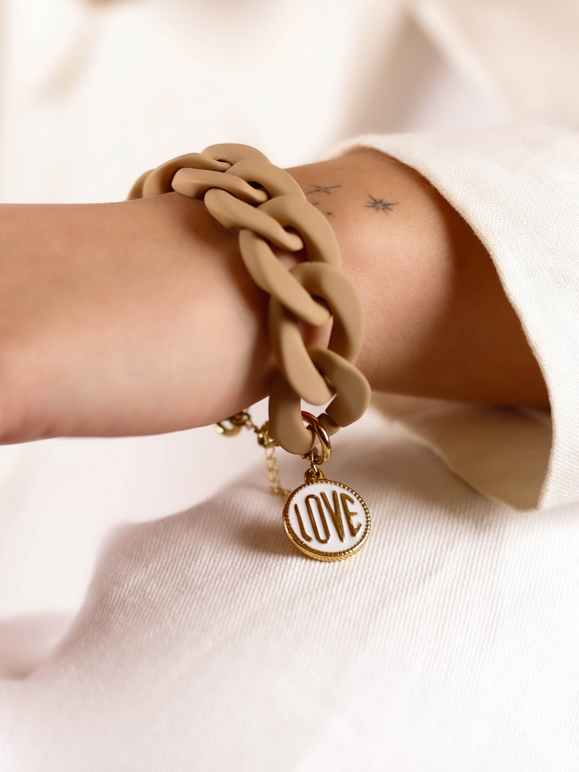 bracelet en acier inoxydable en maillon pour femme 