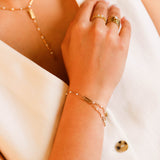 bracelet en acier inoxydable et résine pour femme 