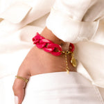 bracelet en acier inoxydable en maillon pour femme 