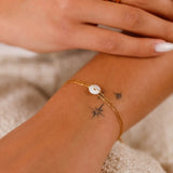 Bracelet - Chaîne - Nacre - Acier inoxydable - AGNES