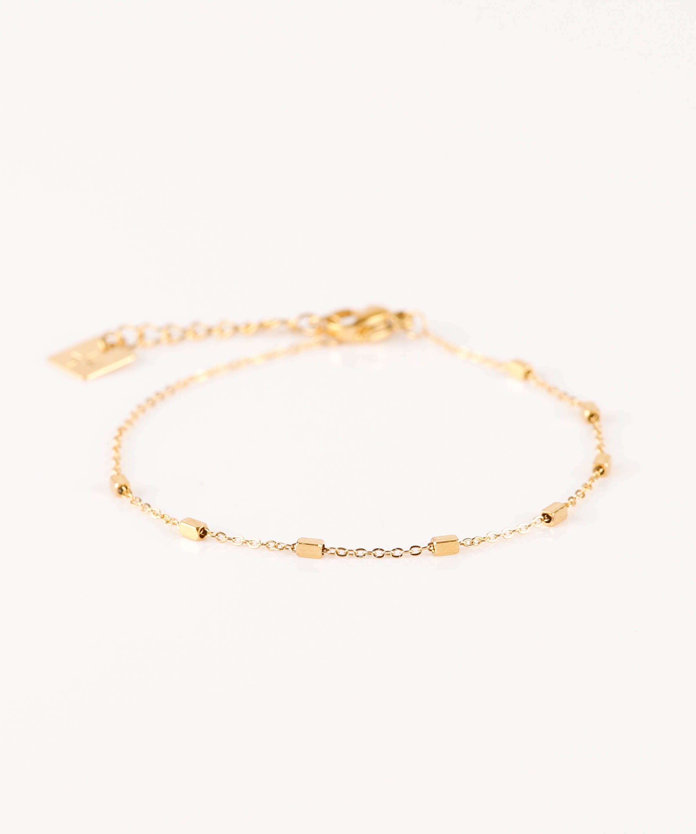 bracelet chaîne fine en acier inoxydable pour femme 