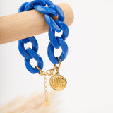 bracelet en acier inoxydable avec maillon pour femme 