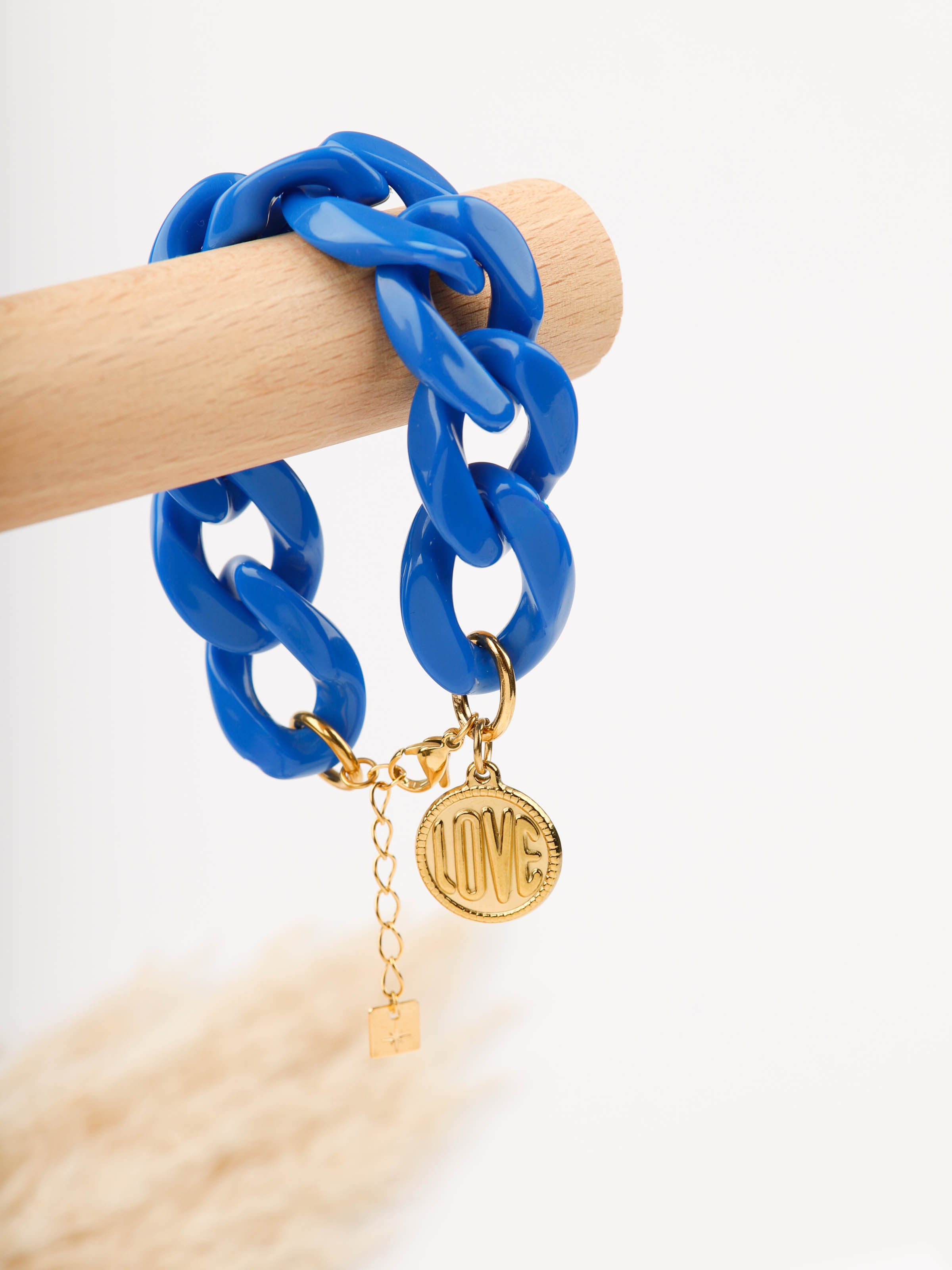 bracelet en acier inoxydable avec maillon pour femme 