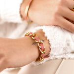 bracelet cordon en acier inoxydable pour femme 