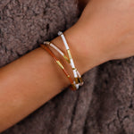 bracelet jonc en acier inoxydable pour femme 