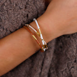 bracelet jonc en acier inoxydable pour femme 