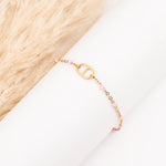 bracelet maille en acier inoxydable et résine pour femme 