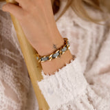 bracelet cordon en acier inoxydable pour femme 