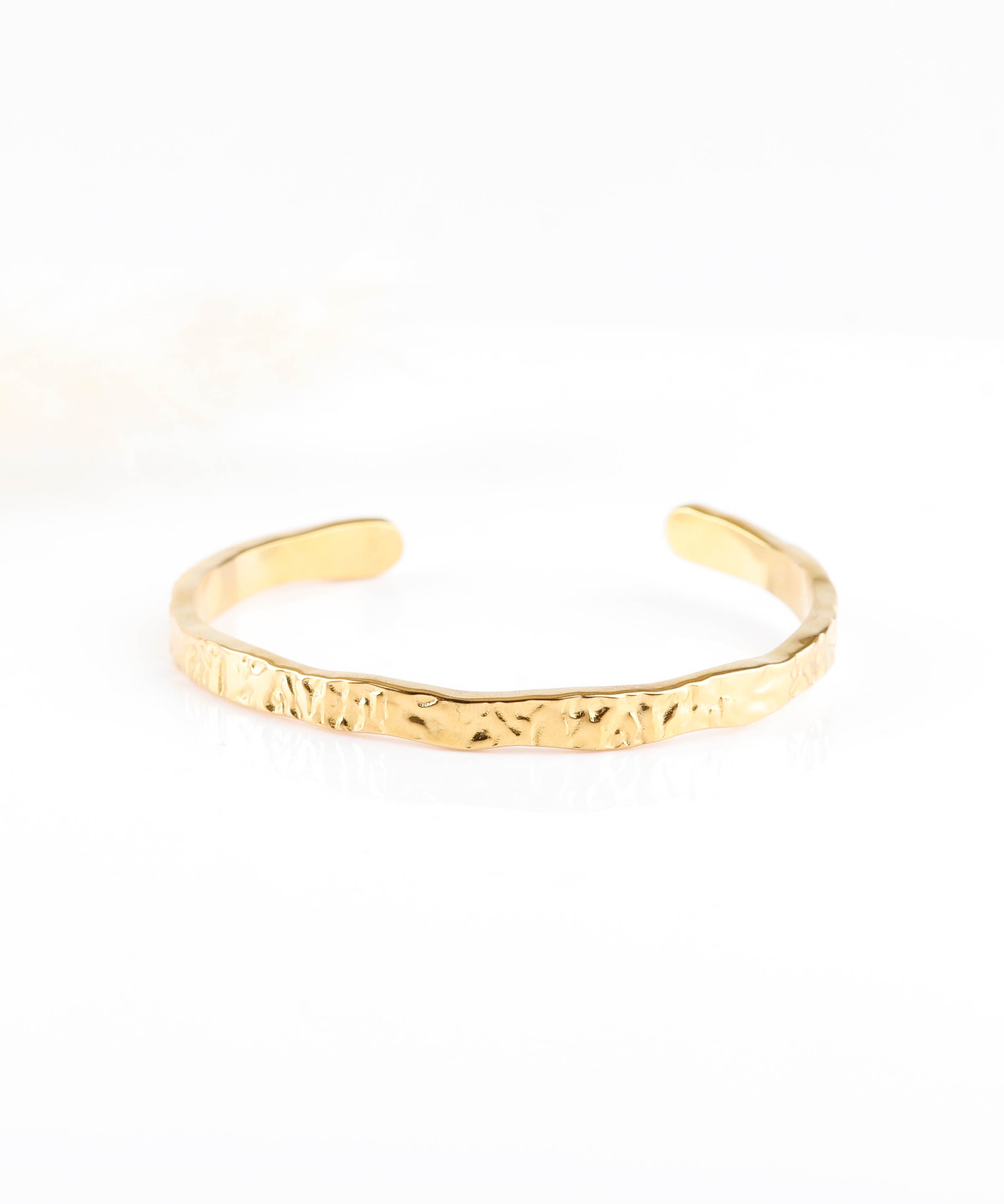 bracelet jonc en acier inoxydable réglable pour femme 