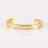 Bracelet jonc - Double - Acier inoxydable - CHARLOTTE