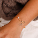 Bracelet - Chaîne - Nacre - Acier inoxydable - SOLÈNE
