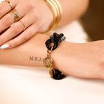 bracelet en acier inoxydable avec maillon pour femme 