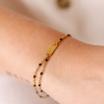 bracelet en acier inoxydable et résine pour femme 