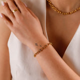 bracelet acier inoxydable pour femme 