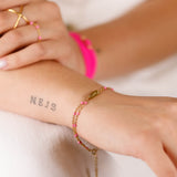 bracelet en acier inoxydable et résine pour femme 