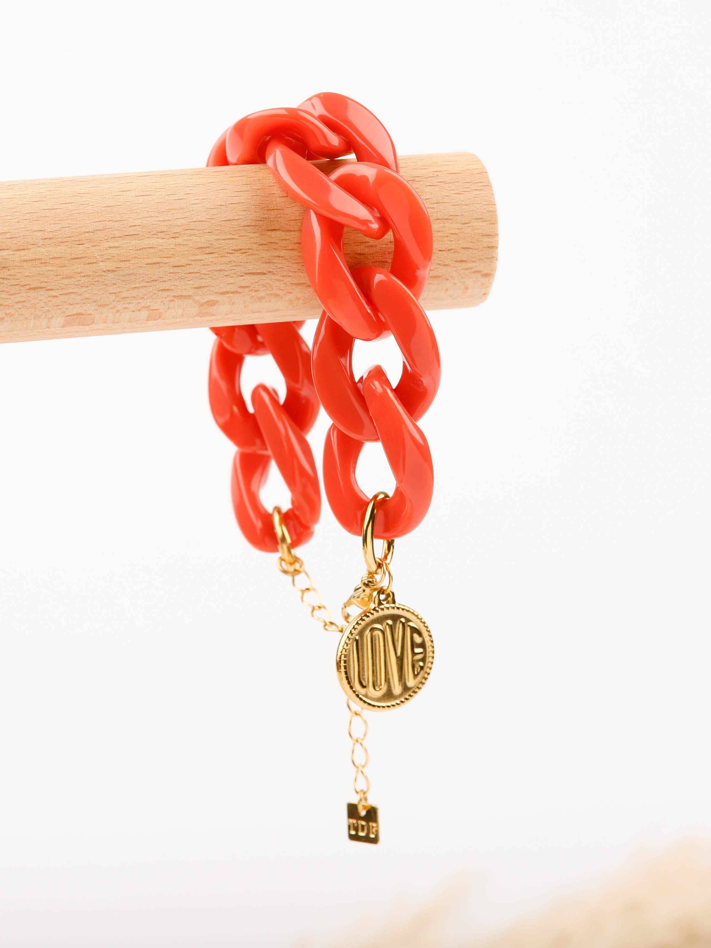 bracelet en acier inoxydable avec maillon pour femme 