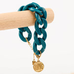bracelet en acier inoxydable avec maillon pour femme 