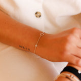 Bracelet - Chaîne - Zirconium - Argent - ALICE