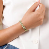bracelet cordon et maille en argent 925 pour femme 