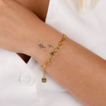 bracelet maille en acier inoxydable pour femme