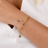 bracelet maille en acier inoxydable pour femme