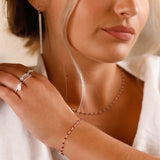 Bracelet - Finesse - Grenat - Argent - ESSENTIELS