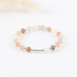 Bracelet - Pierre - Pierre de lune - Argent - MAYA