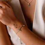 bracelet demi jonc en argent 925 pour femme 