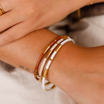 bracelet jonc en acier inoxydable pour femme 