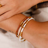 bracelet jonc en acier inoxydable pour femme 