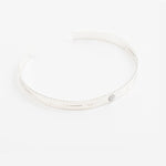 bracelet jonc en plaqué argent réglable pour femme 