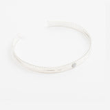bracelet jonc en plaqué argent réglable pour femme 