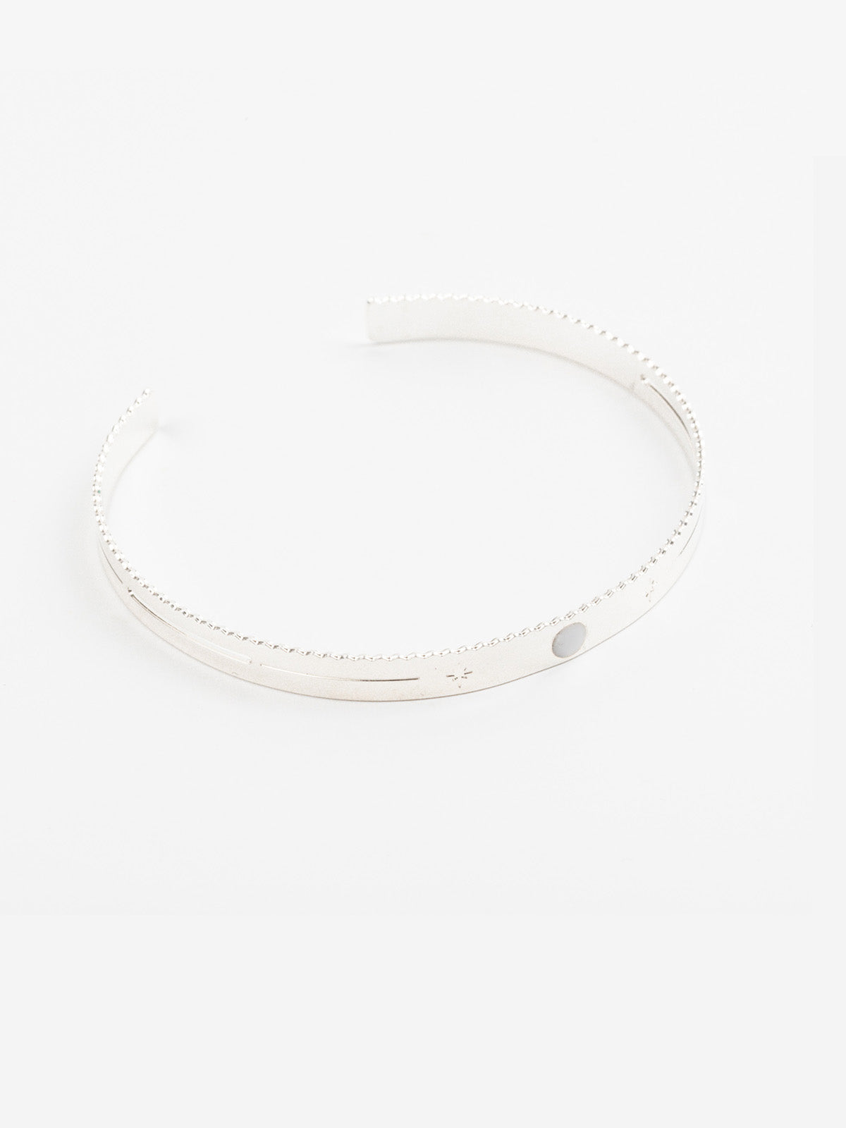 bracelet jonc en plaqué argent réglable pour femme 