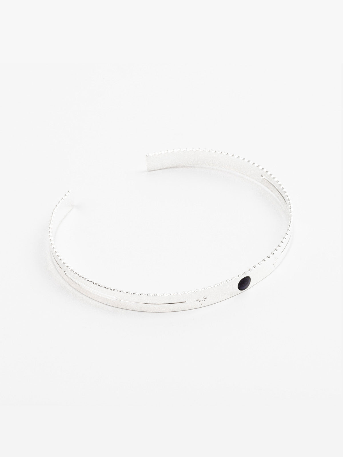 bracelet jonc en plaqué argent réglable pour femme 