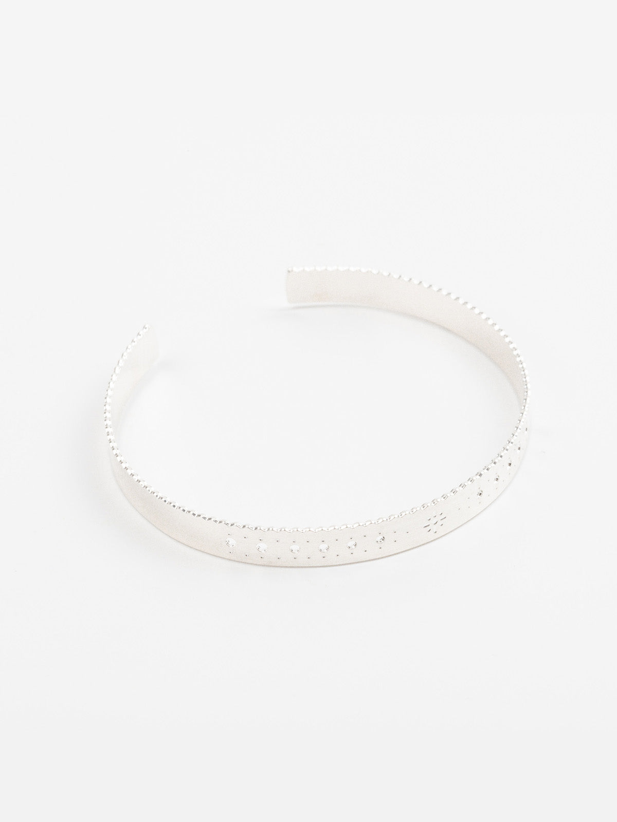 bracelet jonc en plaqué argent réglable pour femme 