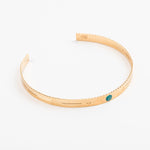 bracelet jonc en plaqué or réglable pour femme 