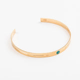 bracelet jonc en plaqué or réglable pour femme 