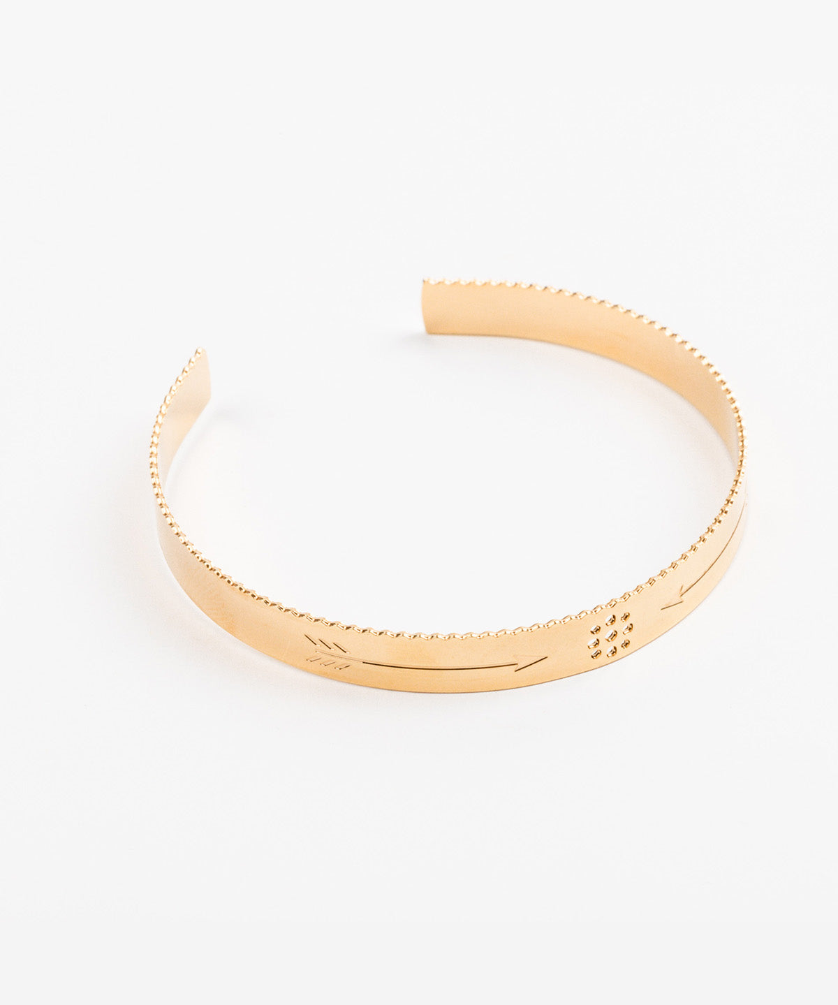 bracelet jonc en plaqué or réglable pour femme 