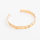 bracelet jonc en plaqué or réglable pour femme 