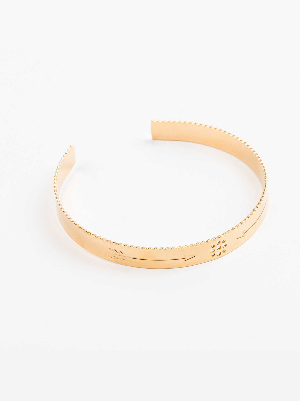 bracelet jonc en plaqué or réglable pour femme 