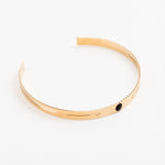 bracelet jonc en plaqué or réglable pour femme 