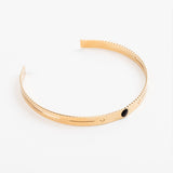bracelet jonc en plaqué or réglable pour femme 