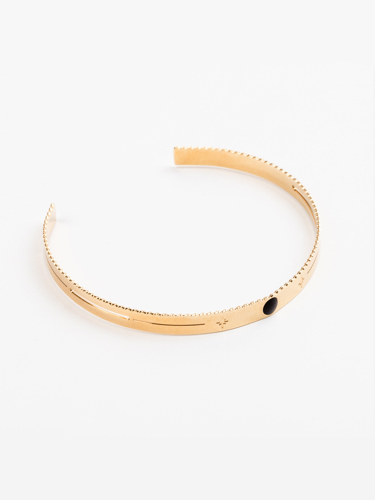 bracelet jonc en plaqué or réglable pour femme 