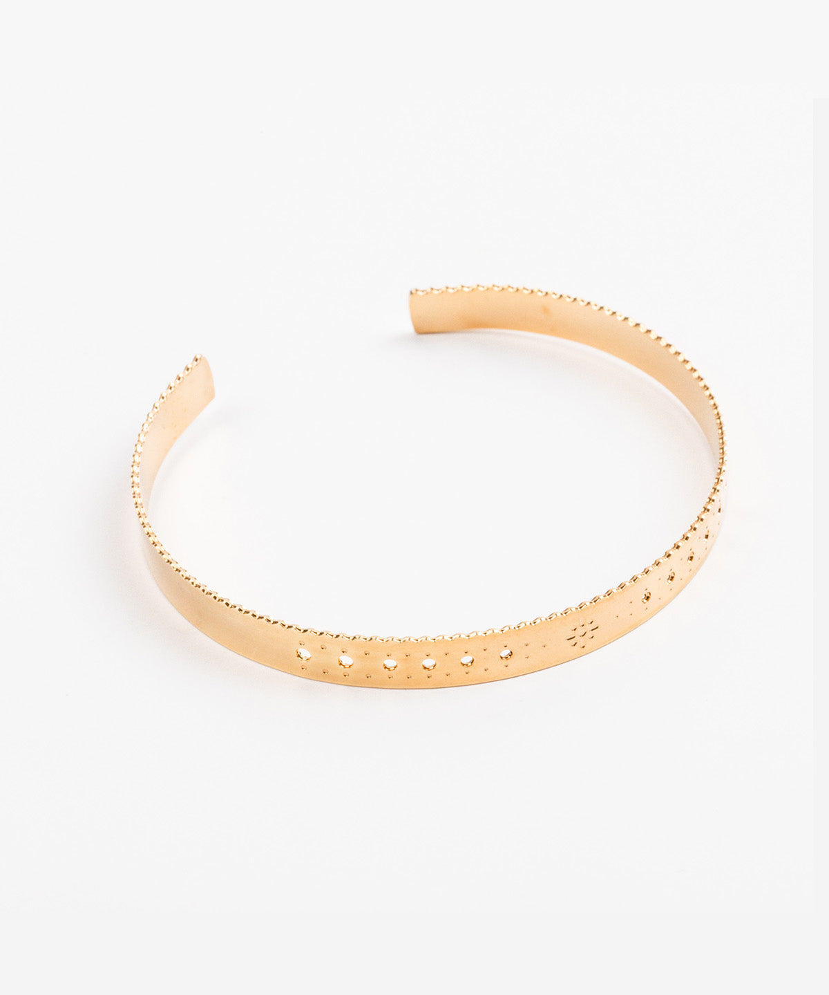 bracelet jonc en plaqué or réglable pour femme 