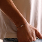 bracelet en argent 925 et cordon pour homme