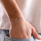 bracelet en argent 925 et cordon pour homme