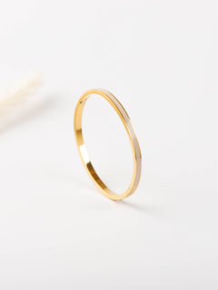bracelet jonc en acier inoxydable et résine pour femme 