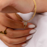 Bracelet - Jonc - Acier inoxydable - LÉNAE