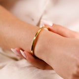 bracelet jonc en acier inoxydable pour femme 